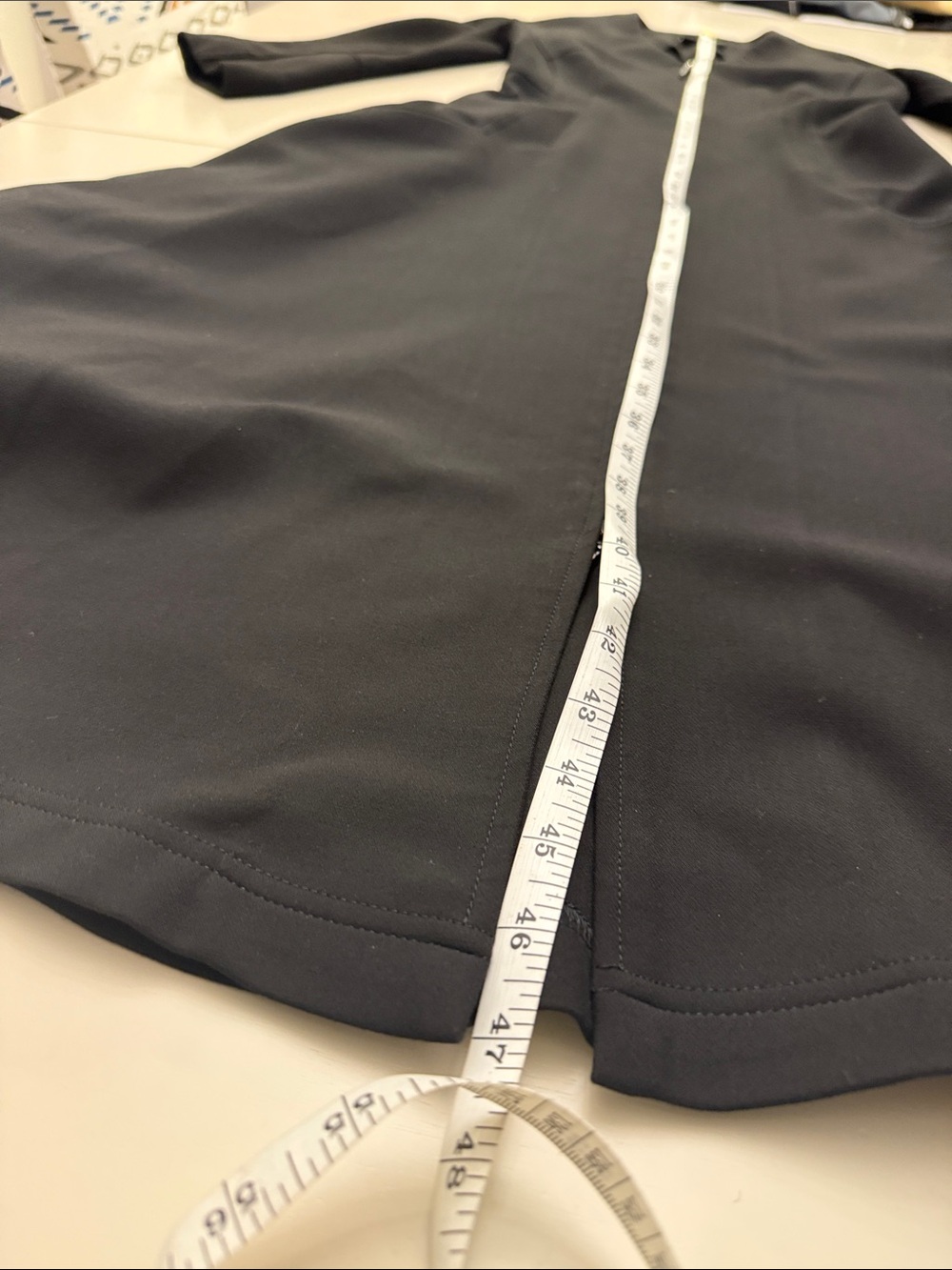 Akris Punto Black Zip Front Fit Flare Midi Dress Long Sleeve Pockets US 4 IT 40 - Picture 16 of 16